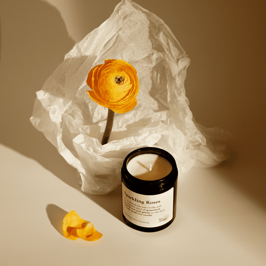 Duftkerze „Sparkling Roses“ | Rose & Bergamotte | Handgemacht | 155g - KONSTLERIA