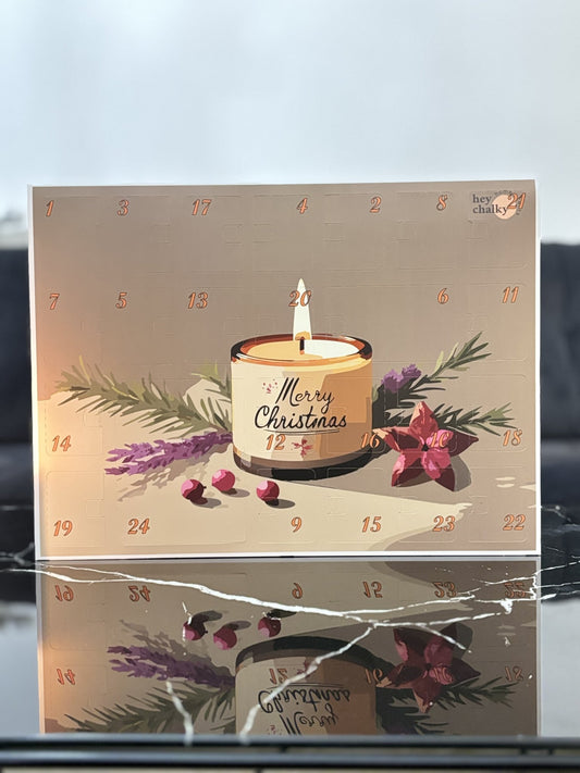 Duftkerzen Adventskalender mit 24 Düften - KONSTLERIA